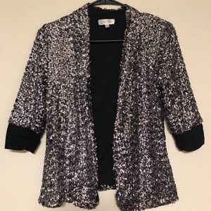 Silver sequence blazer